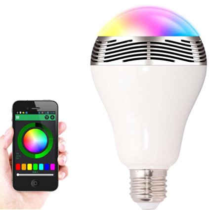 Ranphy Wireless Bluetooth Speaker Smart LED Light bulb with Free APP Controlled