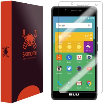 BLU R1 HD Screen Protector, Skinomi® TechSkin Full Coverage Screen Protector for BLU R1 HD Clear HD Anti-Bubble Film - with Lifetime Warranty