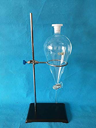 1000ml Glass Separatory Funnel Set, 1000ml with Glass Stopcock and Ringstand