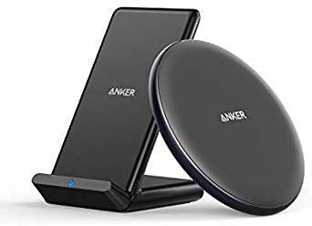 Anker Wireless Chargers Bundle, PowerWave Pad & Stand 10W, Compatible iPhone 11, 11 Pro, 11 Pro Max, XS Max, XR, XS, X, 8, 8 Plus, 10W for Galaxy S10 S9 S8, Note 10 Note 9 (AC Adapter Not Included)