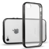 iPhone 4S Case JETech iPhone 4 4S Case Bumper Shock-Absorption Bumper and Anti-Scratch Clear Back for Apple iPhone 44S Black