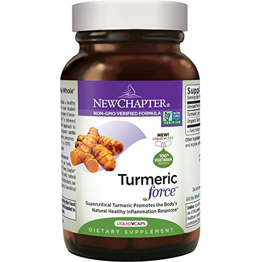 New Chapter Turmeric Force, Turmeric Supplement with Organic Turmeric   Non-GMO Ingredients - 30 Vegetarian Capsule