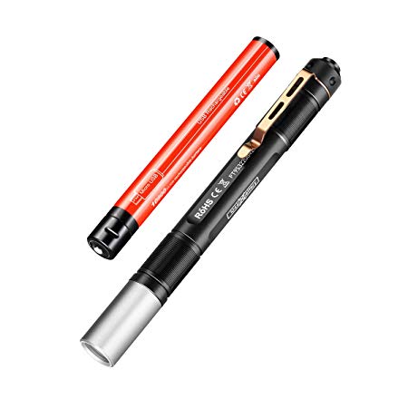 ACEBEAM PT10-GT Pen Light SAMSUNG LED produces 400 lumens Flashlight w/Rechargeable battery