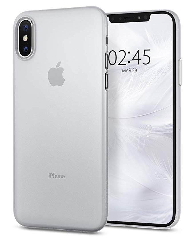 Spigen Air Skin Designed for Apple iPhone XS Case (2018) - Soft Clear