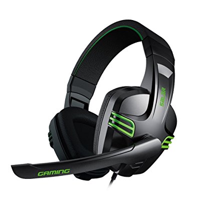 Gaming Headset, FociPow KX-101 Salar Comfortable Over Ear Headphone with Mic for PC Computer Game