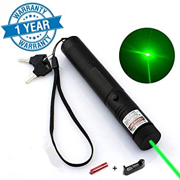 WORD GX Tactical Green Hunting Rifle Scope Sight Laser Pen Demo Remote Pen Pointer Projector Travel Outdoor Flashlight LED Interactive Baton Funny Laser toy
