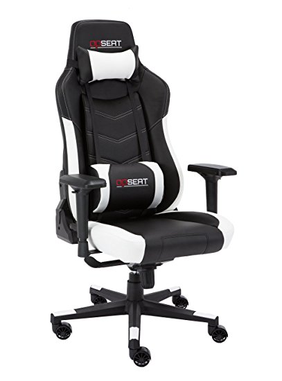 OPSEAT Grandmaster Series 2018 Computer Gaming Chair Racing Seat PC Gaming Desk Chair - White
