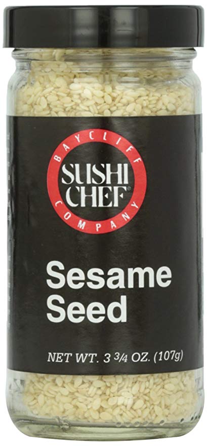 Sushi Chef White Sesame Seeds, 3.75 oz