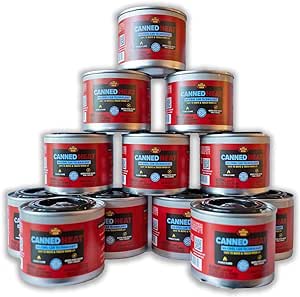 Canned Heat 12/2 Hour Fuel, Easy Open, Resealable, Non-Drip, for Food, Chafing Dishes, Buffet Burners, Parties, Weddings, BBQs, Small, RED
