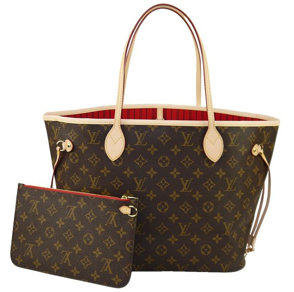 Louis Vuitton Neverfull MM Monogram Cherry M41177 Handbag