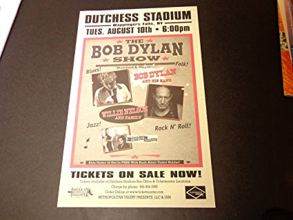 The Bob Dylan Show Concert Poster-willie Nelson-dutchess,new York