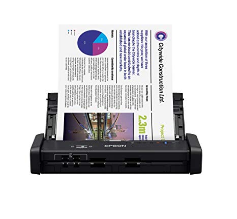 Epson WorkForce ES-200 Color Portable Document Scanner with ADF for PC and Mac, Sheet-fed and Duplex Scanning (Renewed)