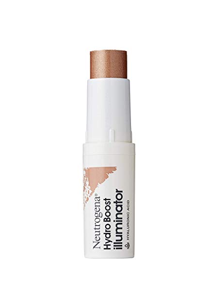 Neutrogena Hydro Boost Illuminator Makeup Stick with Hyaluronic Acid, Moisturizing Highlighter to Improve & Illuminate Skin, Dermatologist-Tested with Mistake-Proof Application, Rose, 0.29 oz