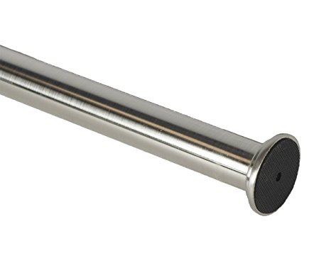 Urbanest Pulire 1-inch Metal Tension & Inner Rod, 24"-42", Brushed Steel
