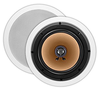 OSD Audio ICE840 8" 175W In-Ceiling Speaker Paintable Grill (White, Pair)