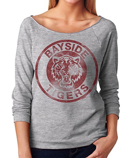Superluxe™ Womens Bayside Tigers Saved By the Bell Kelly Off Shoulder Top