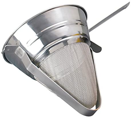 22cm Professional Passing Sieve, Fine Mesh, Chinois Bullion Strainer