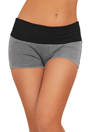 Sexy Mini Knockout Yoga Exercise Gym Workout Cotton Fitted Spandex Shorts