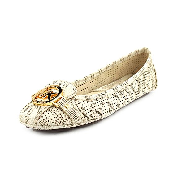 Michael Kors Fulton Moc Vanilla MK Logo Flats