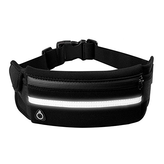 Gobike Running Belt Waist Pack Running Belt Water Resistant Runners Belt Fanny Pack for Hiking Fitness Suits for All Kinds of Cellphone iPhone Samsung etc