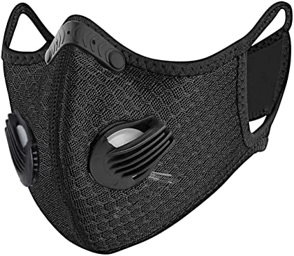 Dustproof Masks ctivated Carbon Dust Mask Filter Allergy Mask Reusable with Extra Carbon N99 Filters for Woodworking Mowing Sanding Running Cycling Outdoor Activities Mowing Half Mask Women Men Black