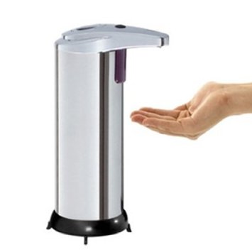 Proteove Brand and New Automatic Soap Dispenser - Automatic Kitchen Hand Touchless Sensor Pump - Stainless Steel Sanitizer - Compact & Handheld -Best for Shower Kids - Stand Mounted