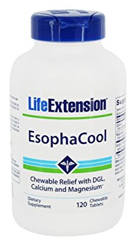 Life Extension Esophacool 120 Chewable Tablets, 0.57 Pound