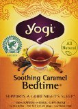 Yogi Bedtime Herbal Tea Caffeine Free Soothing Caramel 16 Count