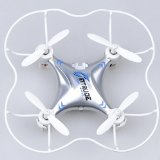 GPTOYS SPACE TREK Nano 24GHz and 6 Axis Gyro Quadcopter Drone Rc Explorers Helicopter Quad Copter Advance 360 Flip Silver