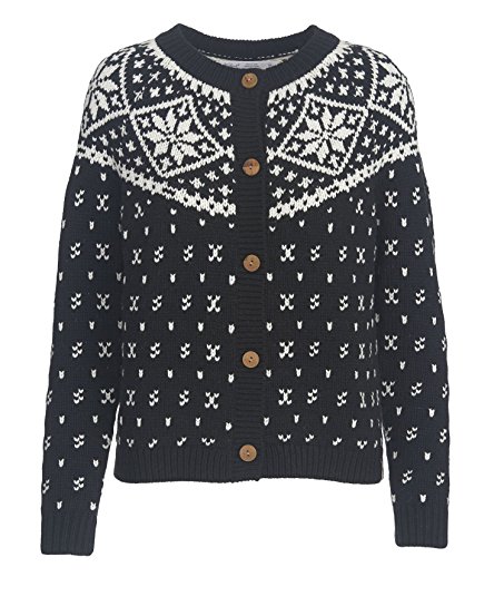 Woolrich Women's Snowfall Valley Snowflake Cardigan Sweater