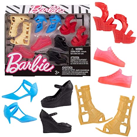 Barbie Accessories Curvy & Tall Doll Shoe Pack