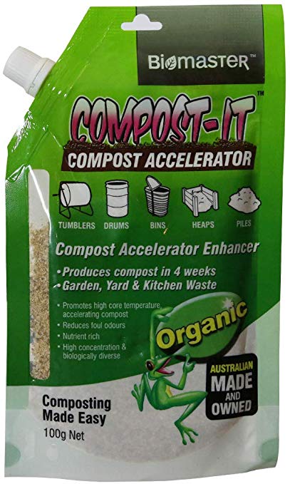 Compost-It Compost Accelerator/Starter 100g Spout Pack for All Composting Systems, (100% Natural Concentrate)