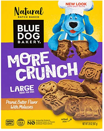 Blue Dog Bakery Natural Dog Treats, Original, Peanut Butter & Molasses Flavor