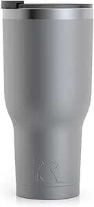 RTIC Double Wall Vacuum Insulated Tumbler, 40 oz, Graphite (40oz, Graphite)