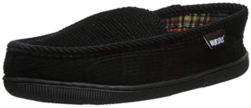 MUK LUKS Men's Corduroy Moccasin with Flannel Lining Slip-On Loafer