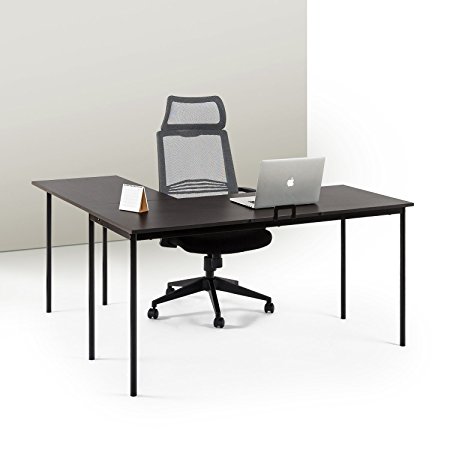 Zinus L-Shaped Corner Desk in Espresso