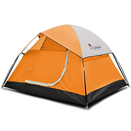 Mountaintop Waterproof 2 Person Backpacking Tents for Camping Hiking Traveling with Carying Bag