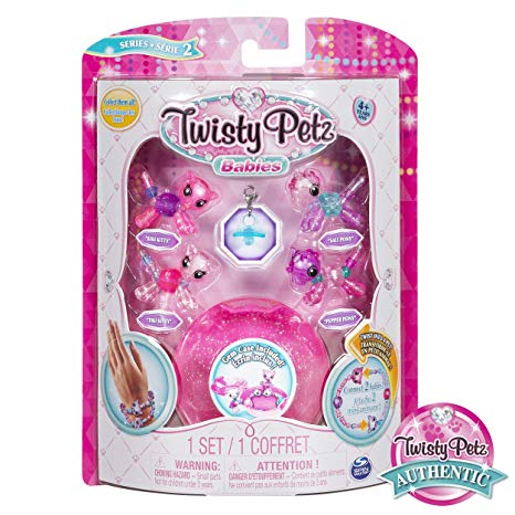 Twisty Petz 6044224 Babies Glitzy Bracelets, 4 Pack Set, Mixed Colours