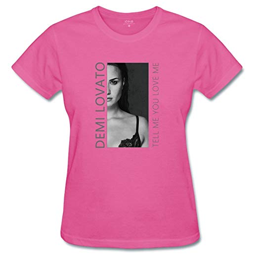 Women's Demi Lovato-Tell me You Love me Cotton Crew Neck T-Shirt for Woman