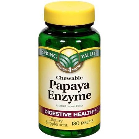 Spring Valley - Papaya Enzyme, 180 Chewable Tablets