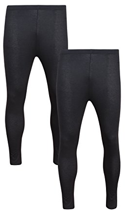 Tru Fit Men's 2 Pack Performance Thermal Lightweight Base Layer Pant Bottom