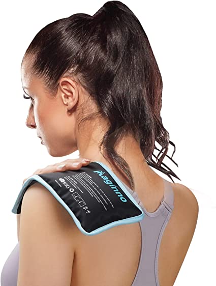 Maginno Ice Cold Gel Packs for Injuries, Reusable Flexible Hot and Cold Ice Packs for Muscle Soreness, Pain Relief and After Surgery - Shoulder, Lower Back, Knee, Arm, Foot, Hip.5"X10"