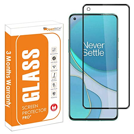 OpenTech® Tempered Glass Screen Protector for OnePlus 8T / 9 with Edge to Edge Coverage and Easy Installation kit