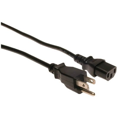 8 foot Computer or TV AC Power Cord - This powers items that take this style of cord. hubs switch switches pc power supply printer laser 3 Prong 8Ft Ac Power Cord Cable Plug for Samsung Toshiba LG Sharp Sony Sceptre RCA Panasonic Philips Mitsubishi Magnavox TV LCD Plasma DLP, Acer Asus HP Samsung ViewSonic Dell Compaq Hanns-G LG Planar Monitor , Screen , review item image to see if fits your device Black color