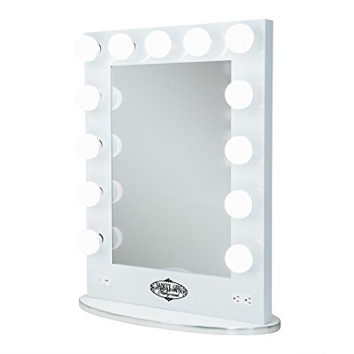 Broadway Lighted Vanity Mirror - Gloss White