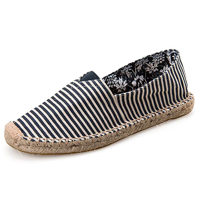 LaRosa Women's Sneaker Casual Fashion Loafer Slip-On Espadrille Flat Canvas Shoes