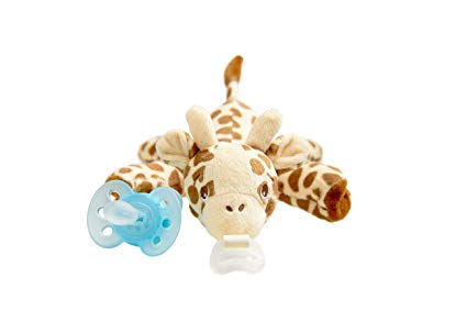 Philips Avent Ultra Soft Snuggle Pacifier, 0-6m, Giraffe, SCF348/01, 1 Count