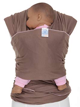 Moby Wrap Original 100% Cotton Baby Carrier, Cafe