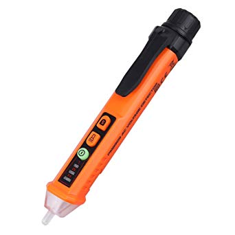 Voltage Detector Pen Neoteck Adjustable Sensitivity 12-1000V AC Non-Contact Voltage Tester, Circuit Tester Tool with Led Flashlight Beeper Pocket Clip- Dual Model