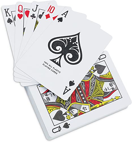 KOVOT Waterproof Playing Cards in Plastic Case